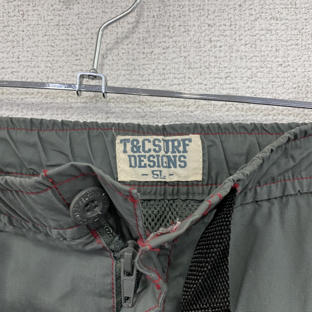 T＆C SURF DESIGNS　タウンアンドカントリー　カーゴパンツ　2WAY　グレー　灰色　５Lサイズ　　古着
