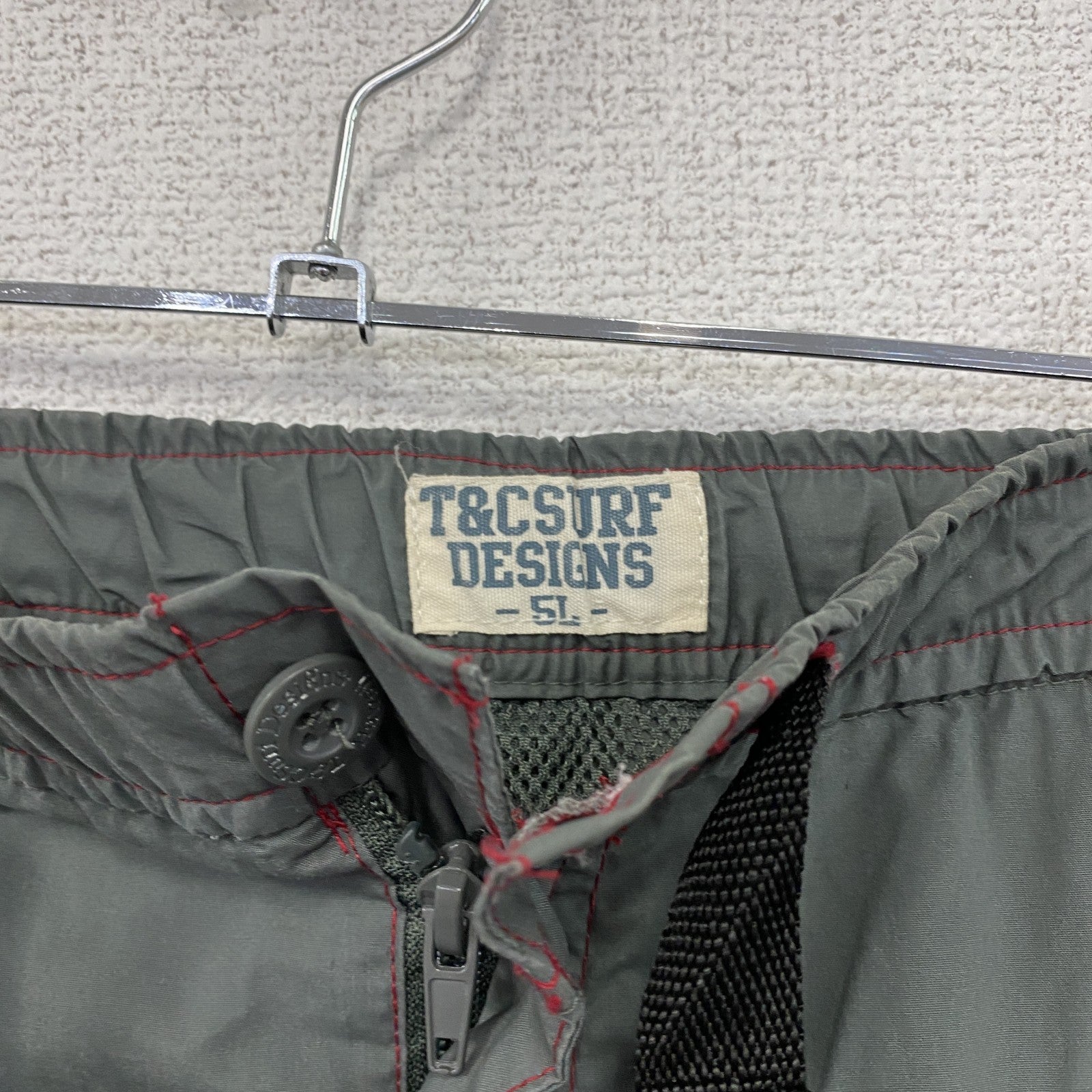 T＆C SURF DESIGNS　タウンアンドカントリー　カーゴパンツ　2WAY　グレー　灰色　５Lサイズ　　古着