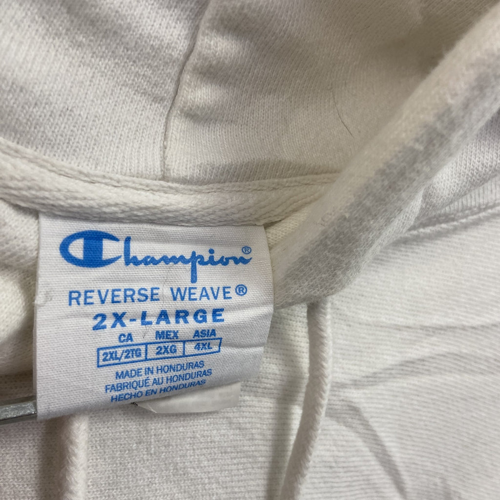 Champion　チャンピオン　リバースウィーブ　スウェットパーカー/フーディー　白　ホワイト　2XLサイズ　古着