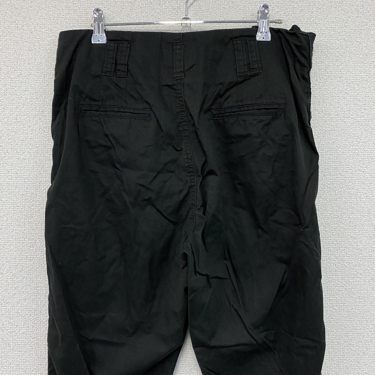 A Bathing Ape　アベイシングエイプ　ストレートパンツ　ジップフライ　黒　ブラック　Sサイズ　古着