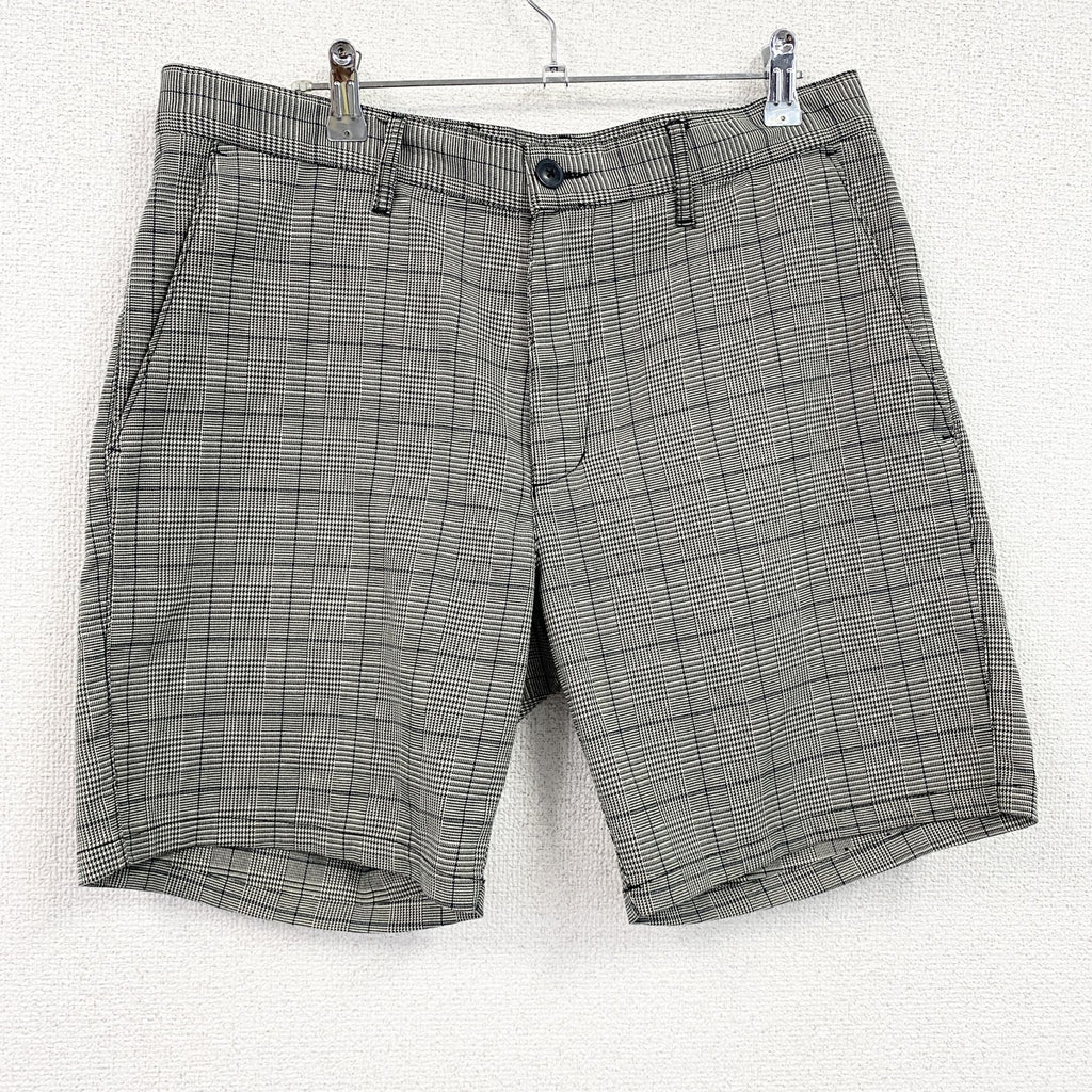 RVCA　ルーカ　ハーフパンツ/ショートパンツ　チェック柄　灰色　グレー　32サイズ　古着