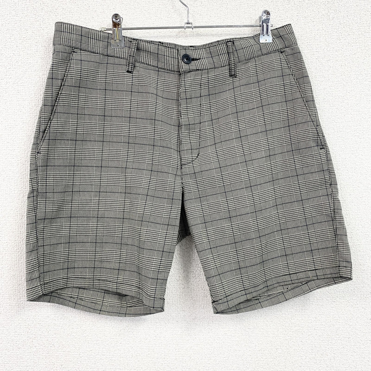 RVCA　ルーカ　ハーフパンツ/ショートパンツ　チェック柄　灰色　グレー　32サイズ　古着