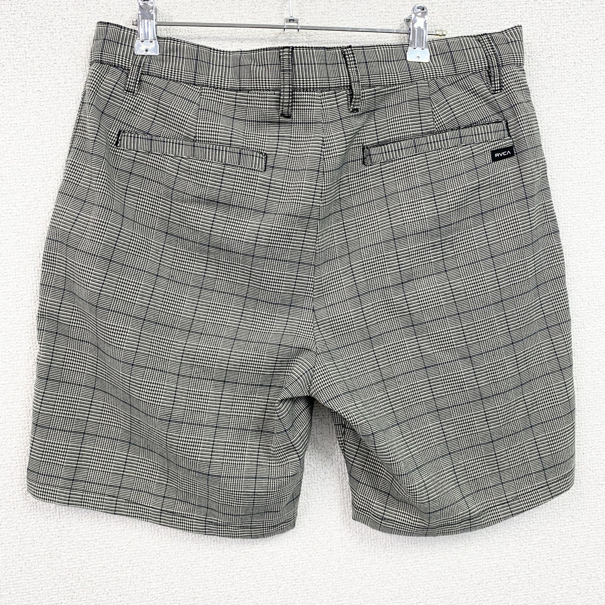 RVCA　ルーカ　ハーフパンツ/ショートパンツ　チェック柄　灰色　グレー　32サイズ　古着