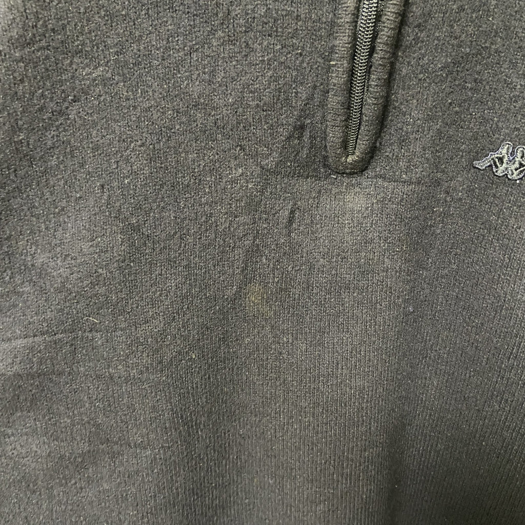 ROBE DI KAPPA カッパ　長袖ハーフジップニット　セーター　ワンポイントロゴ刺繍　ネイビー　紺　XXLサイズ　古着