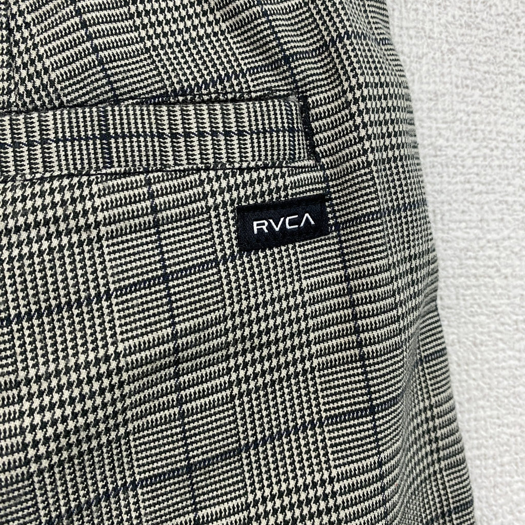 RVCA　ルーカ　ハーフパンツ/ショートパンツ　チェック柄　灰色　グレー　32サイズ　古着