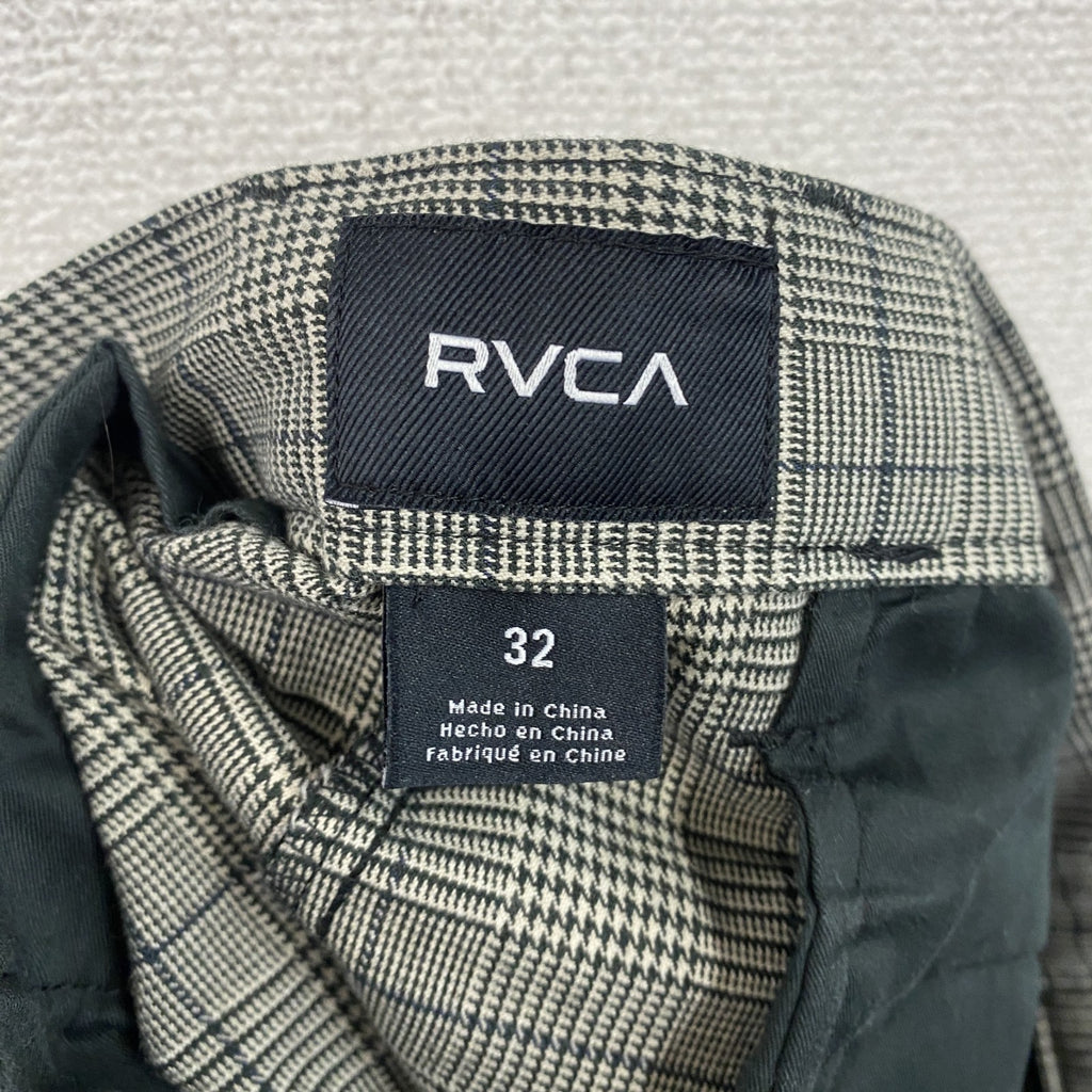RVCA　ルーカ　ハーフパンツ/ショートパンツ　チェック柄　灰色　グレー　32サイズ　古着
