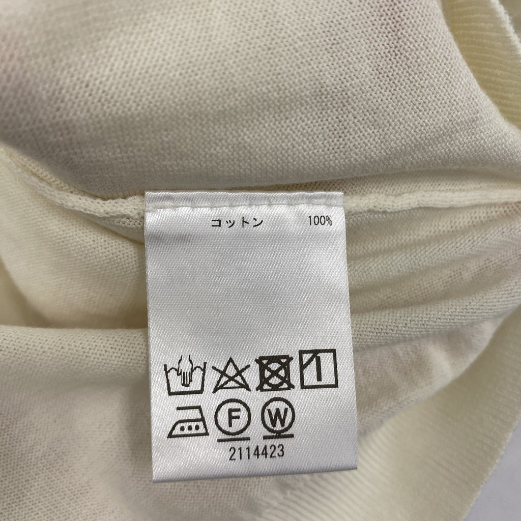 SCAPA　スキャパ　コットンニットセーター　アイボリー　42サイズ　古着
