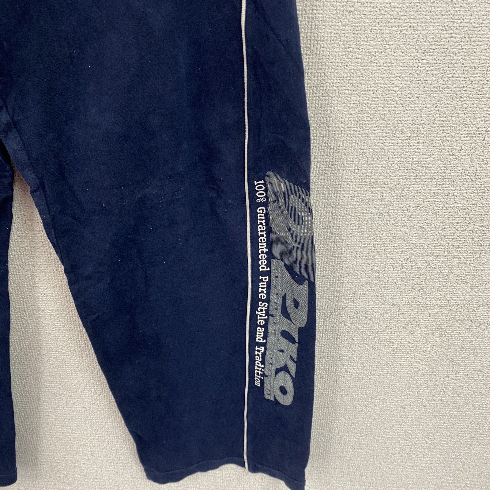 PIKO　ピコ　トラックパンツ/ジャージ　スウェットパンツ　デカロゴ　紺　ネイビー　LLサイズ　古着