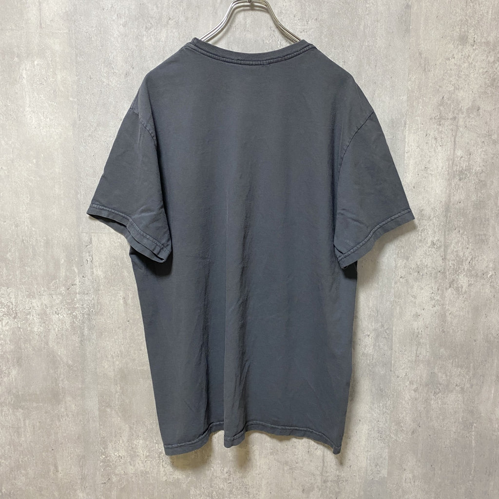 Lucky Brand　Blue Jeans　半袖プリントTシャツ　USA製　グレー　灰色　ビッグシルエット　XLサイズ　古着