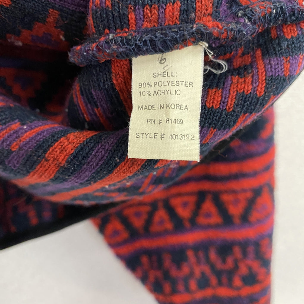 Penfield　ペンフィールド　フルジップフリースジャケット　幾何学模様　赤　レッド　Lサイズ　古着