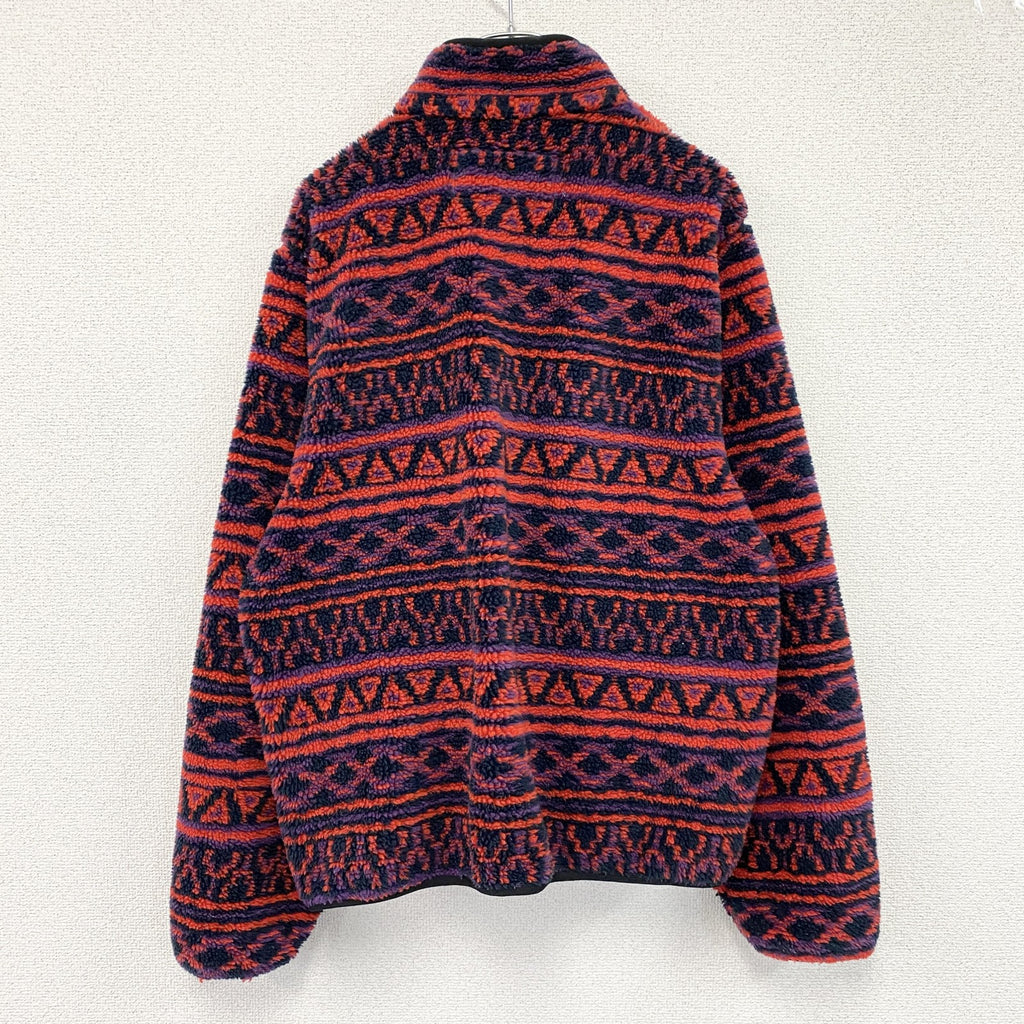 Penfield　ペンフィールド　フルジップフリースジャケット　幾何学模様　赤　レッド　Lサイズ　古着