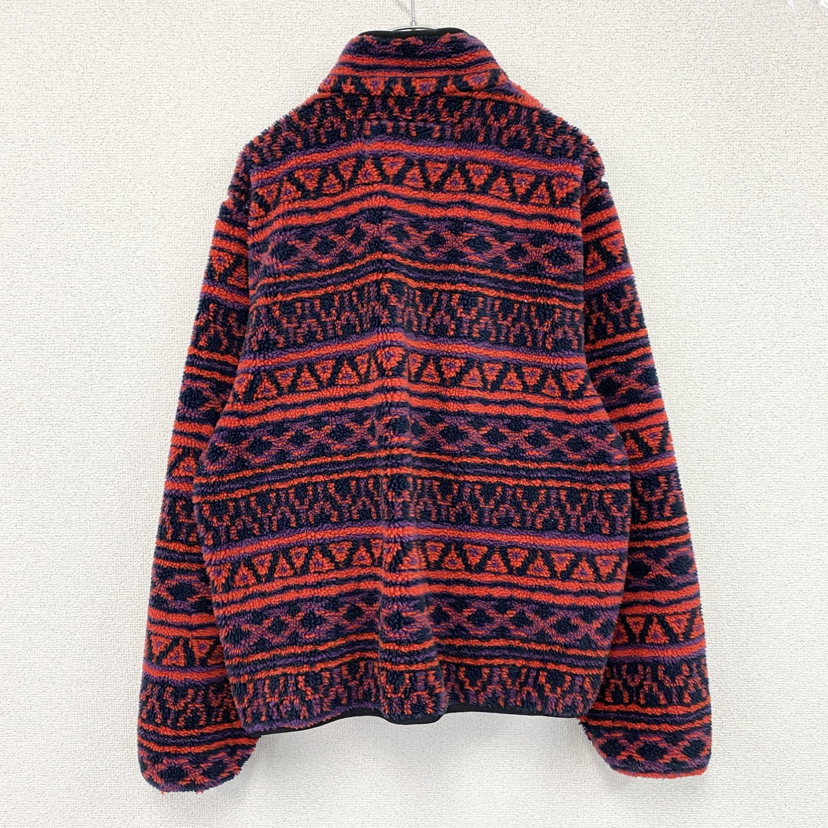 Penfield　ペンフィールド　フルジップフリースジャケット　幾何学模様　赤　レッド　Lサイズ　古着