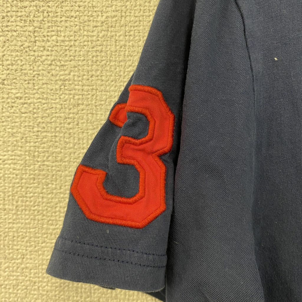 POLO RALPH LAUREN　ラルフローレン　半袖Tシャツ　ビッグポニー　刺繍ロゴ　紺　ネイビー　160サイズ　古着