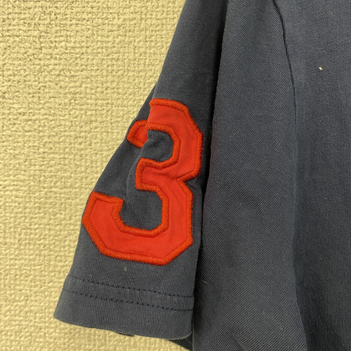 POLO RALPH LAUREN　ラルフローレン　半袖Tシャツ　ビッグポニー　刺繍ロゴ　紺　ネイビー　160サイズ　古着