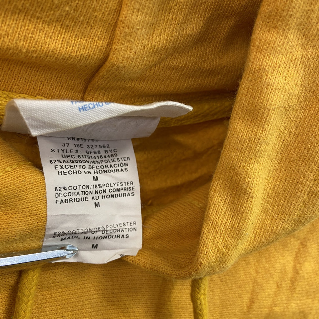 Champion　チャンピオン　リバースウィーブ　スウェットパーカー/フーディー　完全目無し　黄色　イエロー　Mサイズ　古着