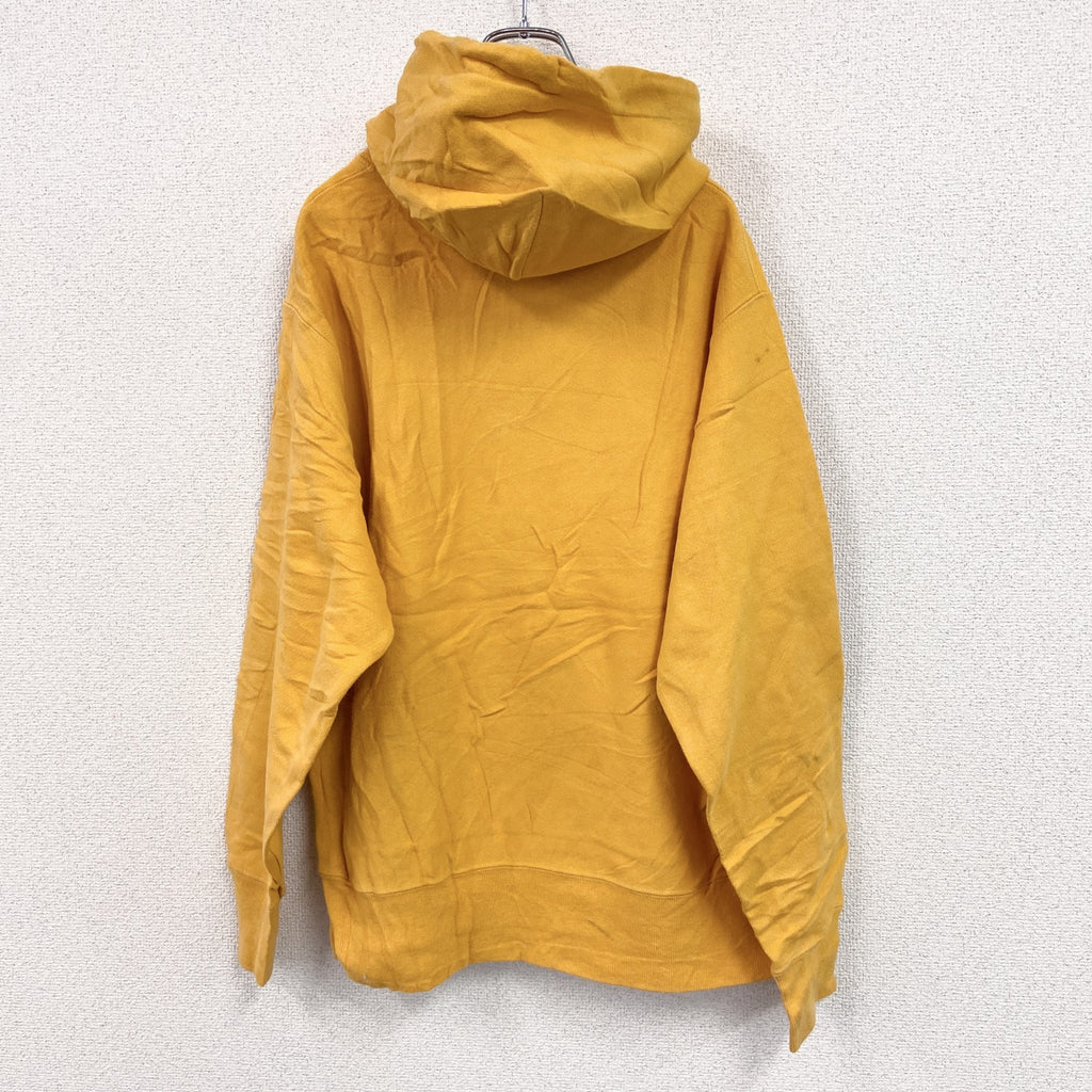 Champion　チャンピオン　リバースウィーブ　スウェットパーカー/フーディー　完全目無し　黄色　イエロー　Mサイズ　古着