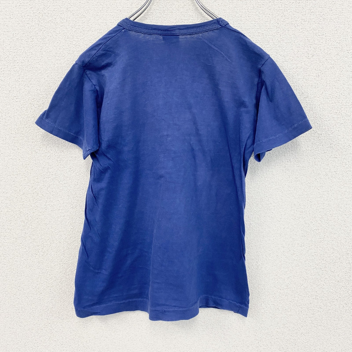 ～90s　SECO　半袖プリントTシャツ　Wilson　シングルステッチ　デカロゴ　ヴィンテージ　青　ブルー　Sサイズ　古着