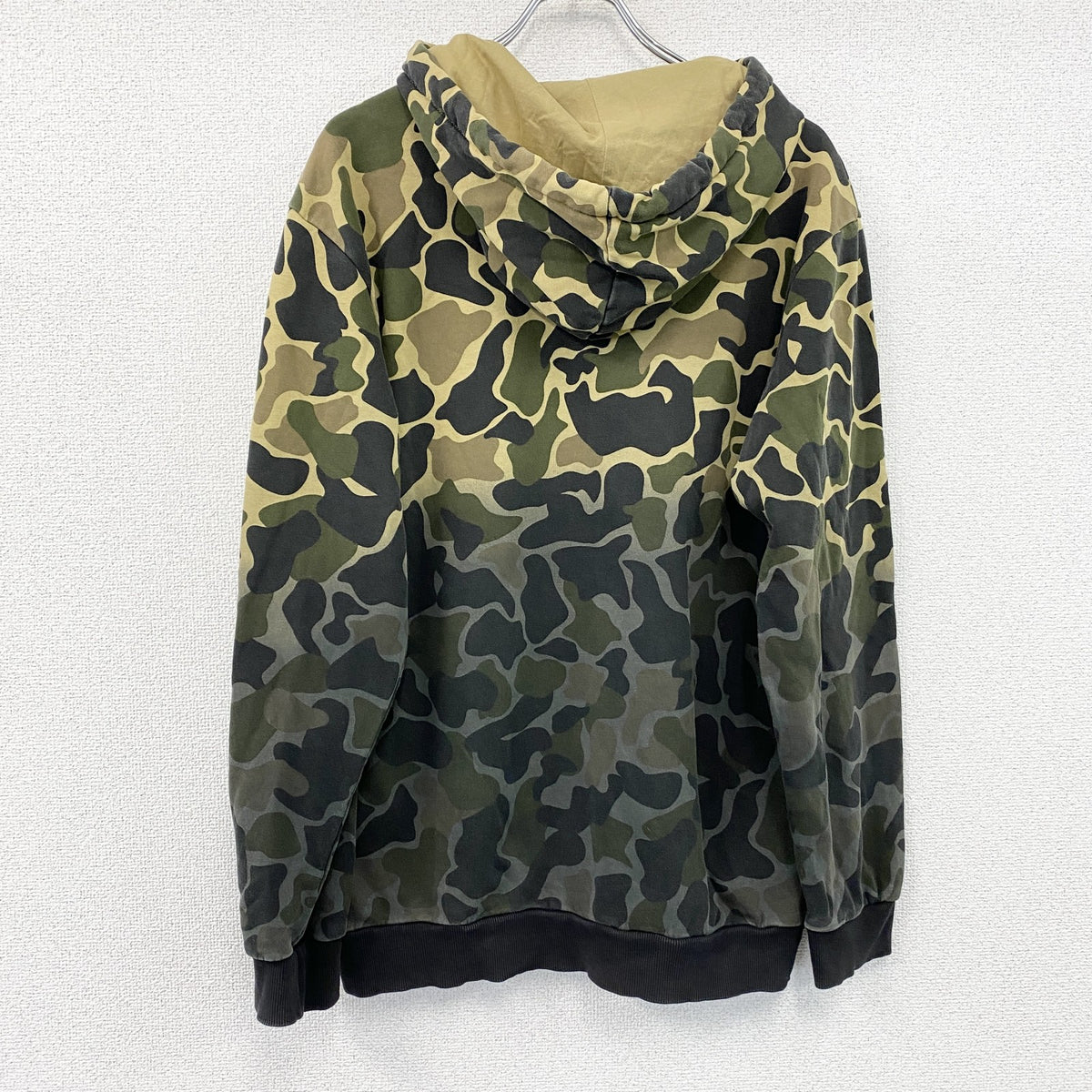 adidas　アディダス　スウェットパーカー/フーディー　迷彩柄　カーキ　古着