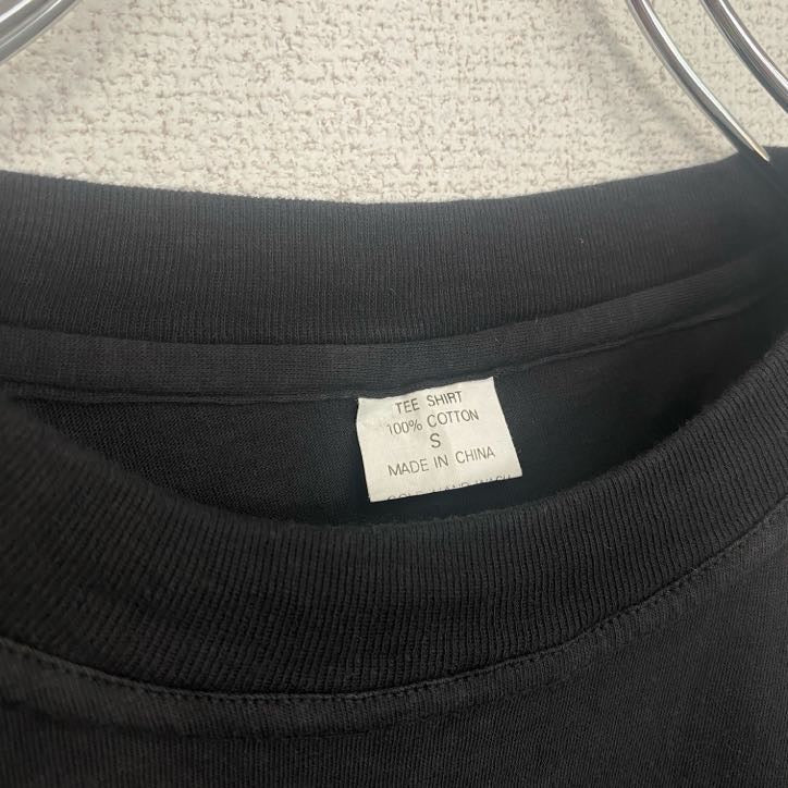 半袖プリントバンドTシャツ　人物T　PACIFIER　クルーネック　黒　ブラック　Sサイズ　古着