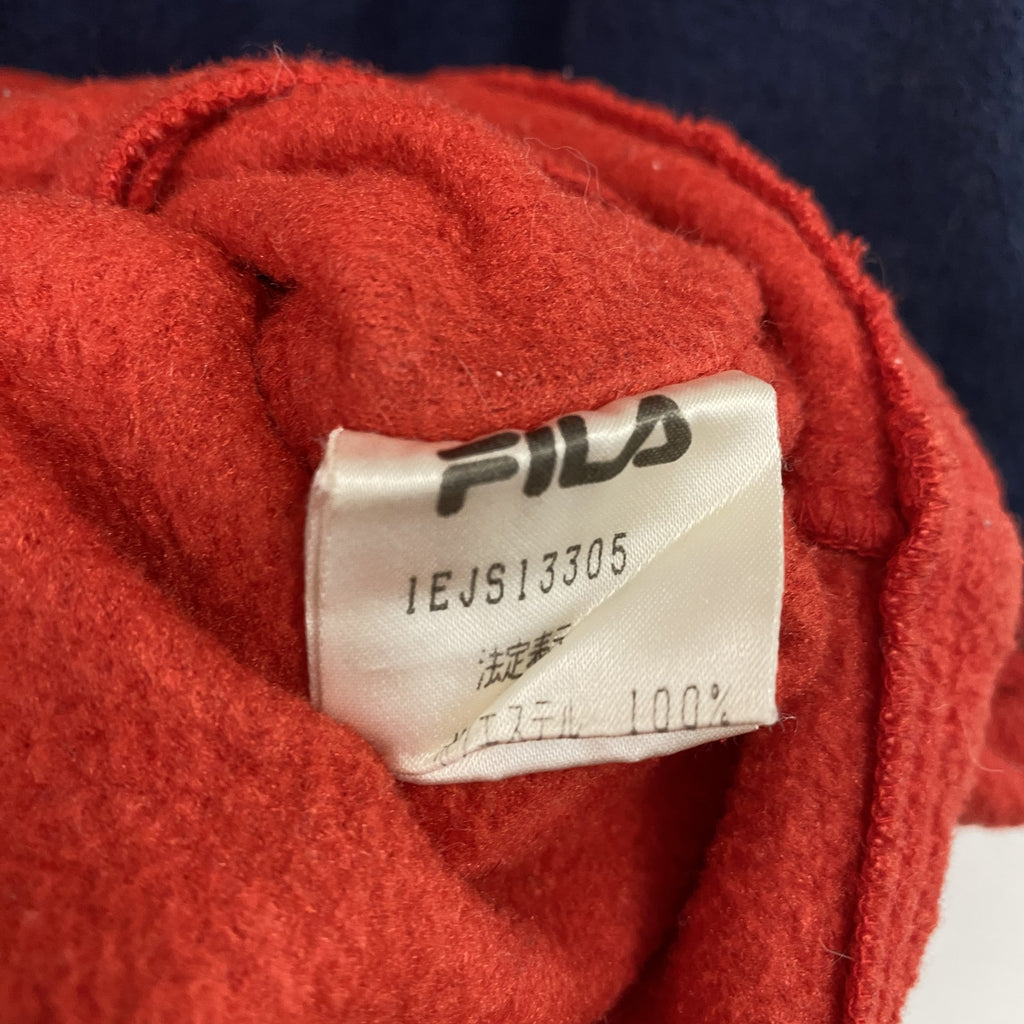 FILA　フィラ　ハーフジップフリースジャケット　赤　レッド　Lサイズ　古着