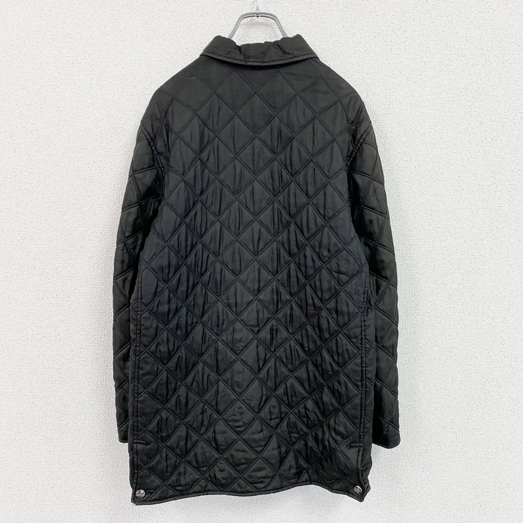 Salvatore Ferragamo　サルヴァトーレフェラガモ　キルティングジャケット　中綿入り　黒　ブラック　Mサイズ　古着