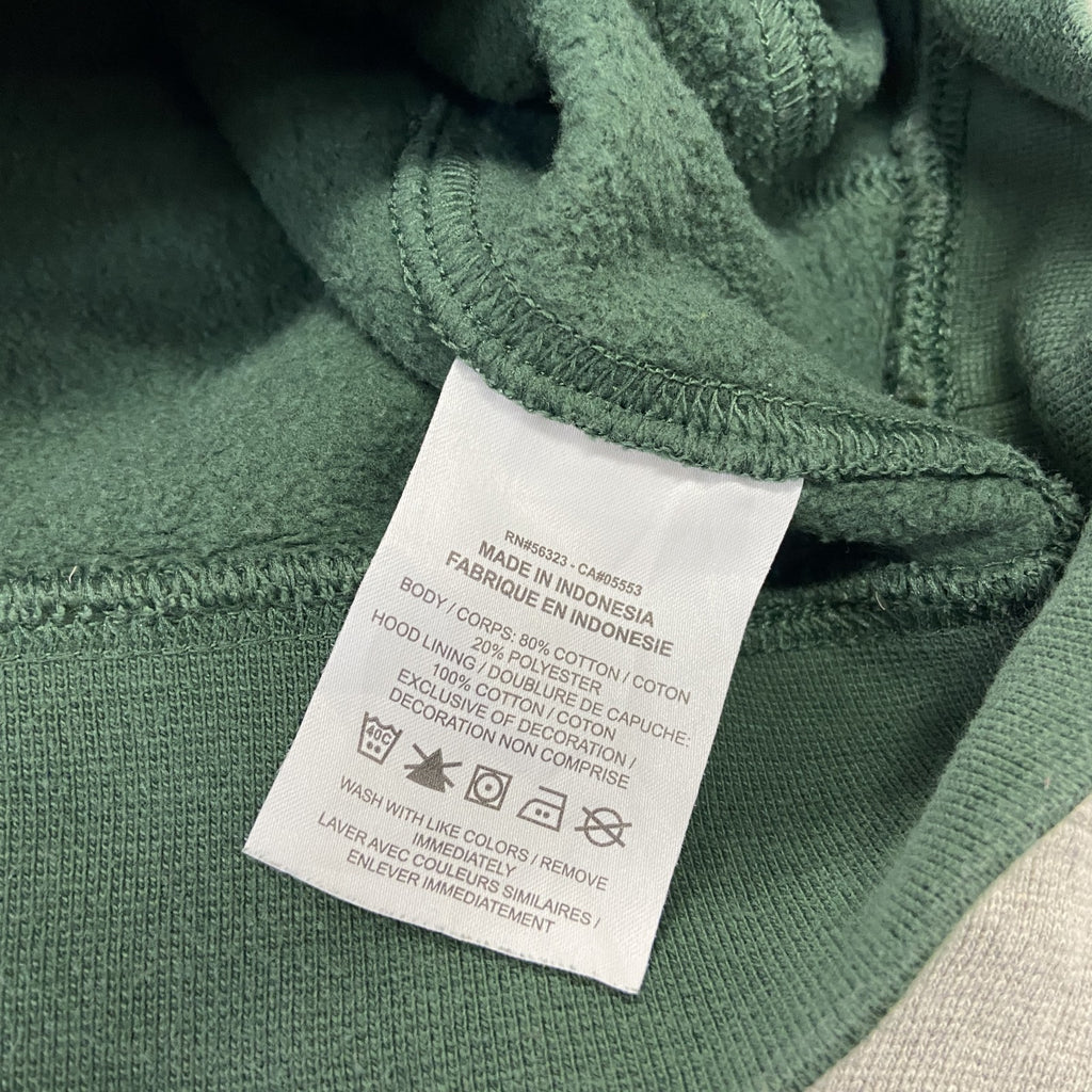 NIKE　ナイキ　スウェットパーカー/フーディー　スウッシュ　デカロゴ　緑　グリーン　Mサイズ　古着