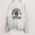 Champion　チャンピオン　スウェット/トレーナー　3連プリント　アーチプリント　リメイク加工　霜降りグレー　　古着