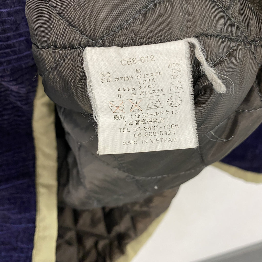 Champion　チャンピオン　コーデュロイジャケット　フーディー　紺　ネイビー メンズ コットン 古着