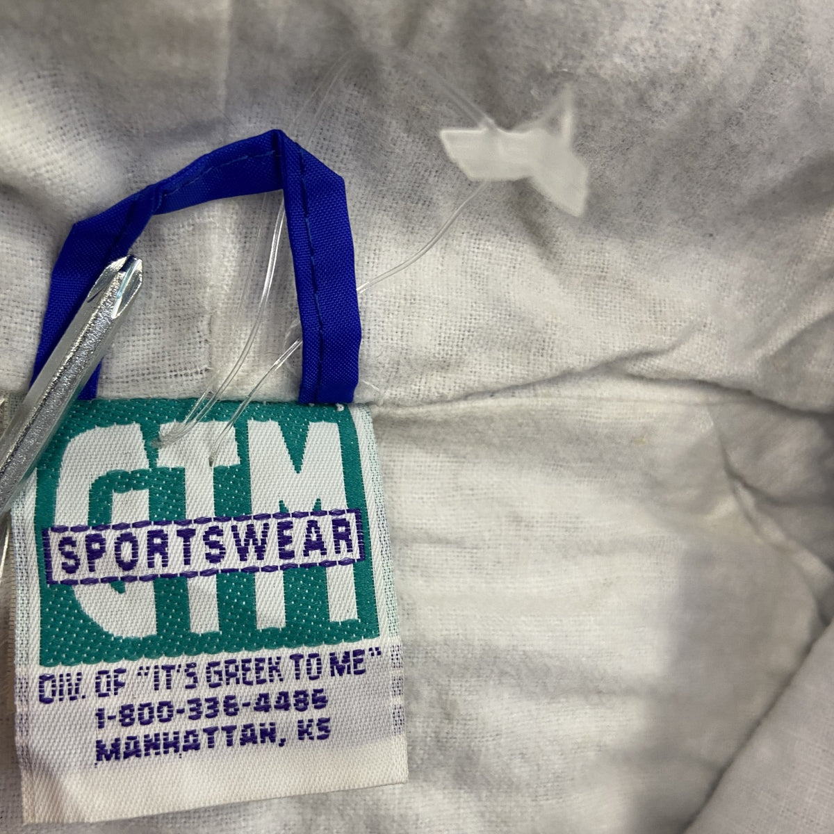 90s～　GTM SPORTSWEAR　アノラックパーカー　カンザス大学　ヴィンテージ　青　ブルー　XLサイズ　古着