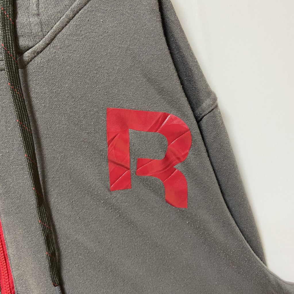 Reebok リーボック　長袖ハーフジップパーカー　フード付きトレーナー　ワンポイントロゴ　XXLサイズ　古着