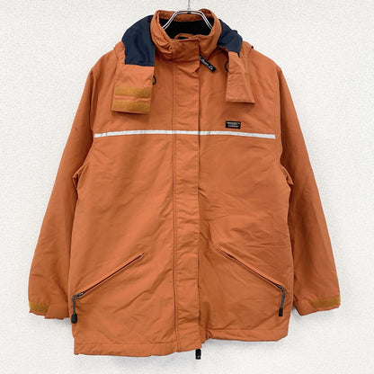 ～90s　L.L.Bean　エルエルビーン　マウンテンパーカー　スキーウェア　比翼仕立て　橙色　オレンジ　Mサイズ