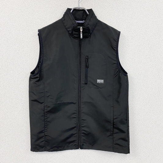 DISCUS ATHLETIC　ディスカスアスレチック　フルジップベスト　黒　ブラック　Lサイズ