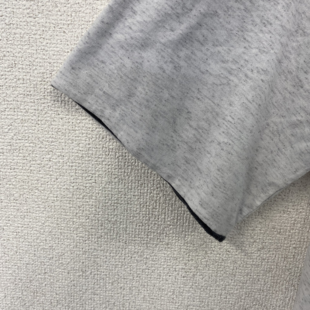 90s　ヴィンテージ　半袖プリントTシャツ　カレッジ風　　灰色　ライトグレー　ニューファンドランド　Lサイズ　古着