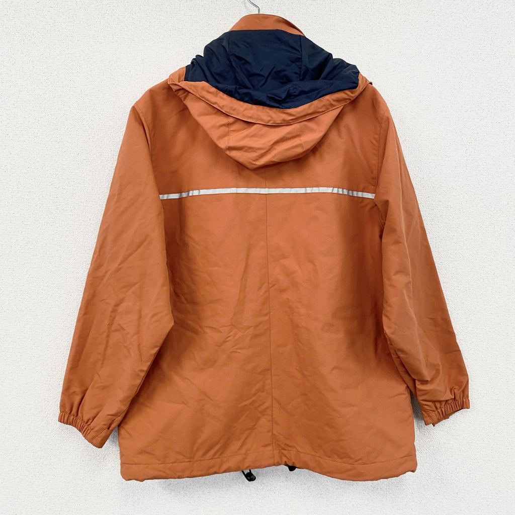 ～90s　L.L.Bean　エルエルビーン　マウンテンパーカー　スキーウェア　比翼仕立て　橙色　オレンジ　Mサイズ　　ヴィンテージ　古着