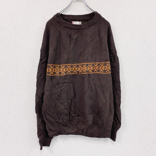 Levi’s　リーバイス　ウールニットセーター　茶色　ブラウン　XLサイズ