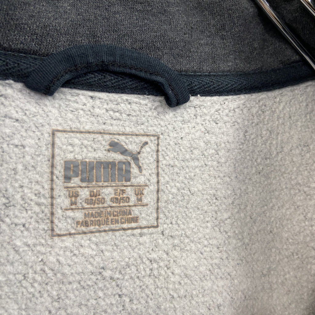PUMA　プーマ　フルジップスウェット/トレーナー　デカロゴ　灰色　グレー　Mサイズ　古着