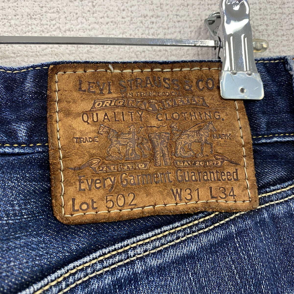 Levi's　リーバイス　502　デニムパンツ/ジーンズ　ジップフライ　インディゴ　W31サイズ　古着