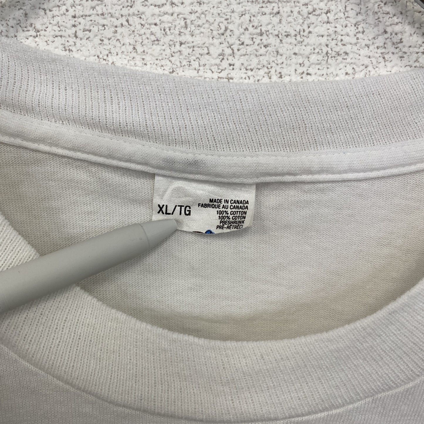 古着 used　90s　ヴィンテージ　半袖プリントTシャツ　地球　アース　100％コットン　白　ホワイト　XLサイズ