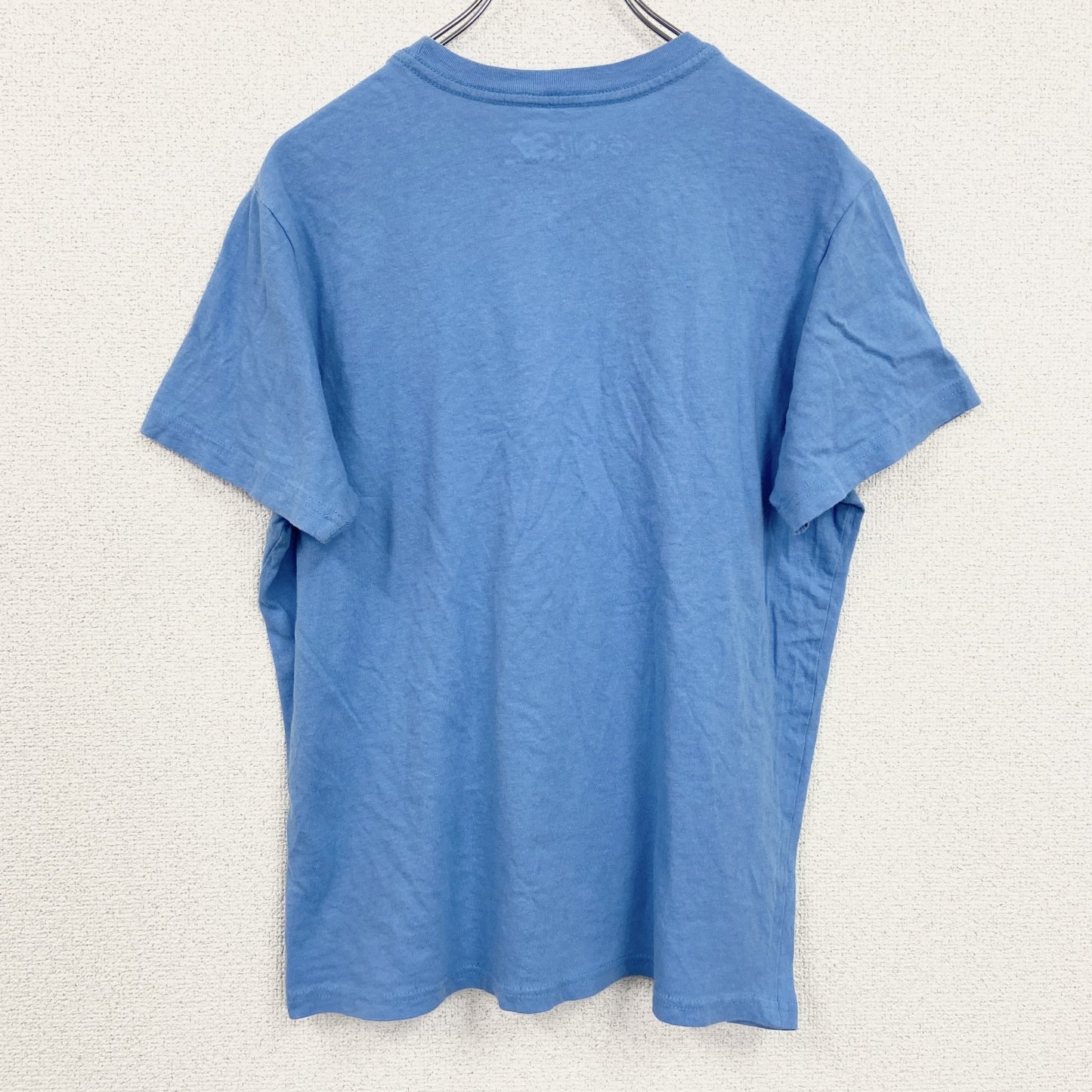 古着 used　Gorillaz　ゴリラズ　半袖バンドプリントTシャツ　レトロデザイン　クルーネック　水色　ライトブルー　