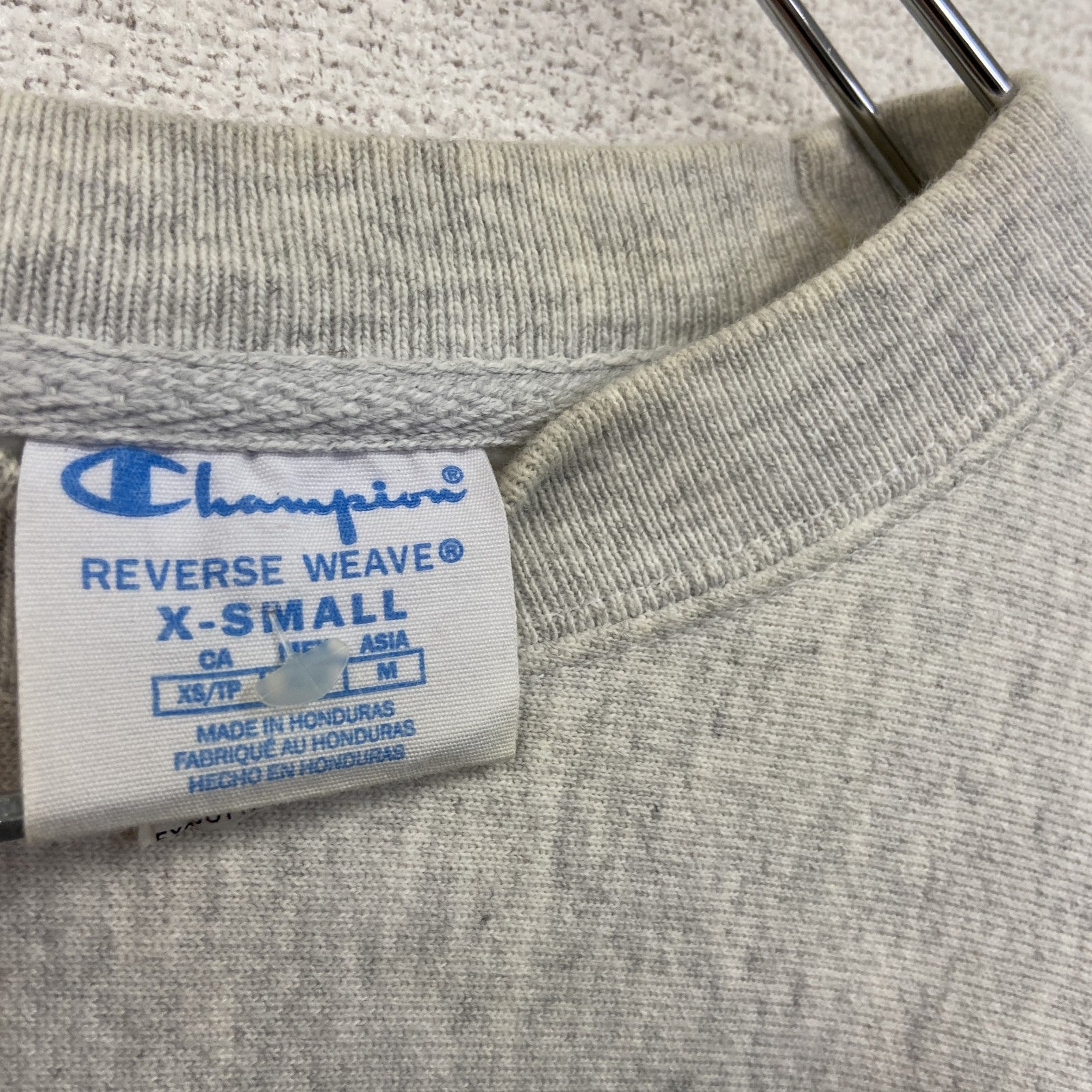 Champion　チャンピオン　リバースウィーブ　スウェット/トレーナー　霜降りグレー　XSサイズ　古着