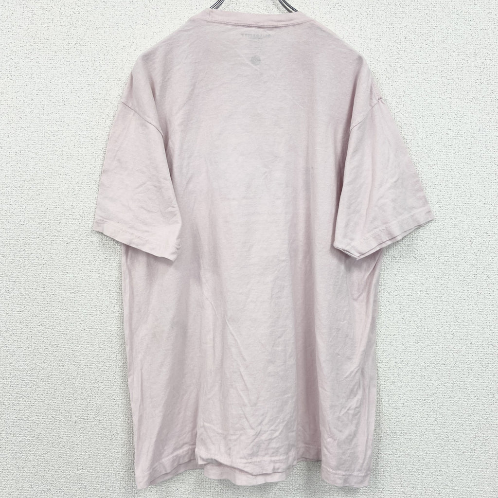 サンリオ　ハローキティ　半袖キャラクタープリントTシャツ　レトロデザイン　クルーネック　ピンク　XLサイズ　古着