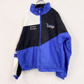 90s　Holloway　ホロウェイ　フルジップナイロンジャケット　ヴィンテージ　マルチカラー　青　ブルー　Lサイズ　古着