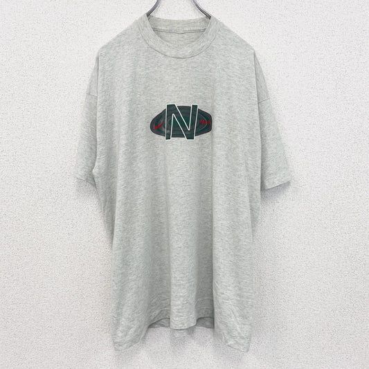 90s～　NIKE　ナイキ　半袖プリントTシャツ　ヴィンテージ　灰色　ライトグレー　