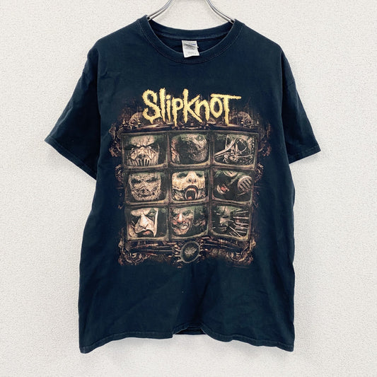 GILDAN　ギルダン　Slipknot　スリップノット　半袖プリントTシャツ　バンドT　黒　ブラック　Lサイズ