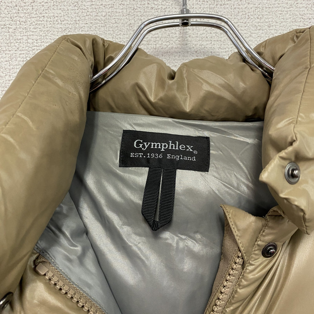 Gymphlex　ジムフレックス　ダウンジャケット　ダウンコート　ダウン80％　ベージュ　古着