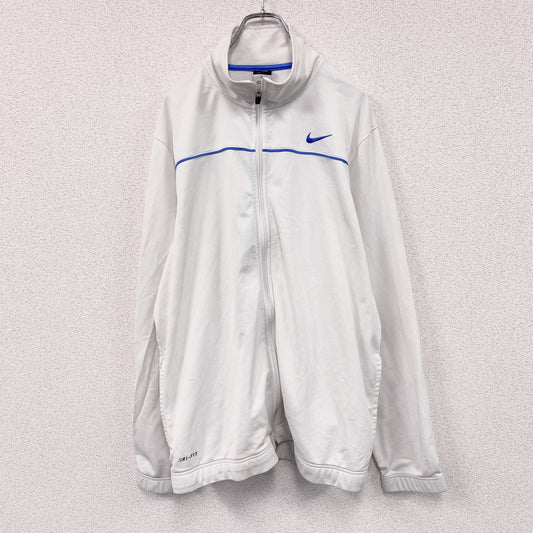 NIKE　ナイキ　DRI-FIT　トラックジャケット/ジャージ　白　ホワイト　XLサイズ