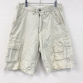Carvin Klein Jeans　カルバンクラインジーンズ　ハーフカーゴパンツ/ショートパンツ　白　ホワイト　32サイズ　古着