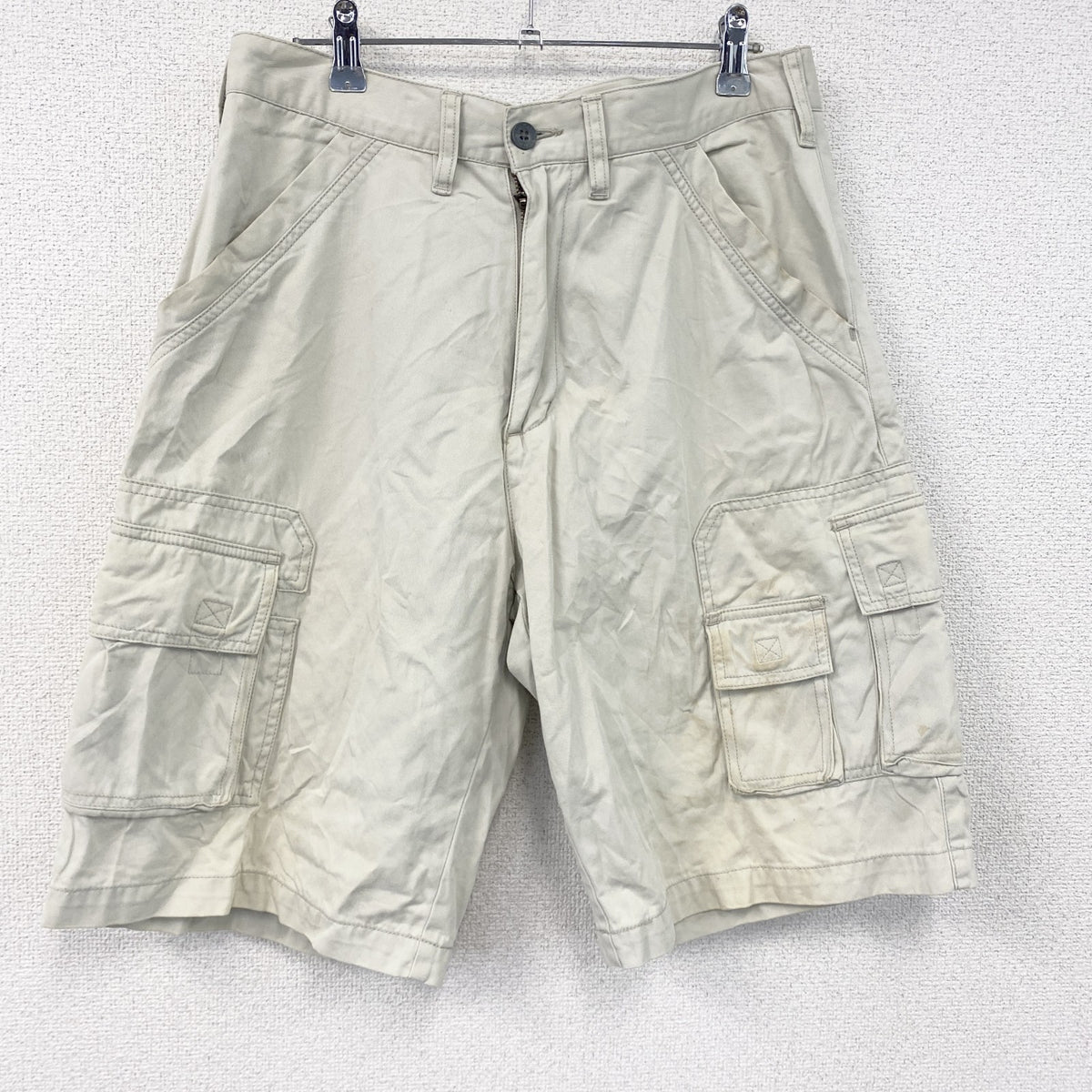Carvin Klein Jeans　カルバンクラインジーンズ　ハーフカーゴパンツ/ショートパンツ　白　ホワイト　32サイズ　古着