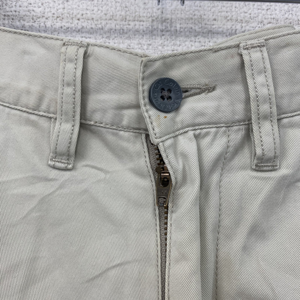 Carvin Klein Jeans　カルバンクラインジーンズ　ハーフカーゴパンツ/ショートパンツ　白　ホワイト　32サイズ　古着