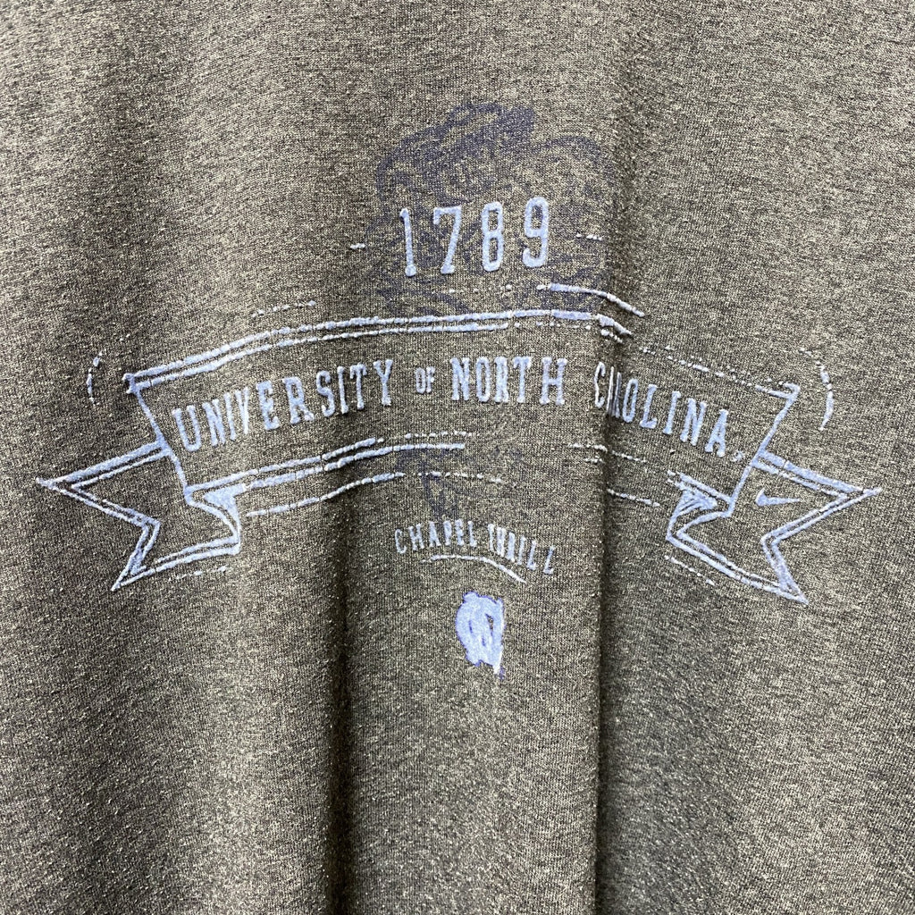 NIKE ナイキ　半袖カレッジプリントTシャツ　ノースカロライナ大学　クルーネック　ダークグレー　Lサイズ　古着